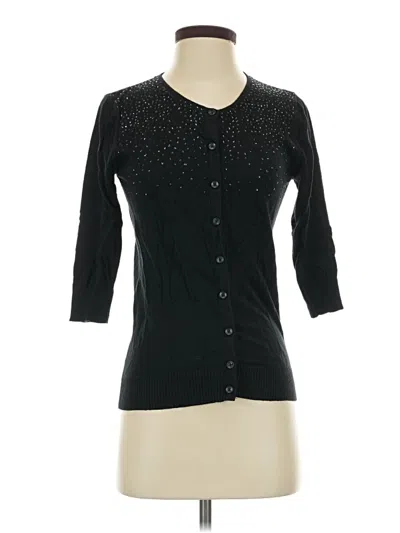 Pre-owned Merona Cardigan Sweater In Black