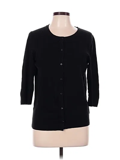 Pre-owned Merona Cardigan Sweater In Black