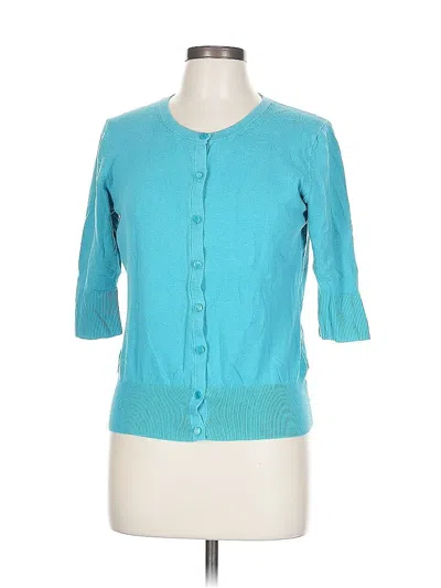 Pre-owned Merona Cardigan Sweater In Blue