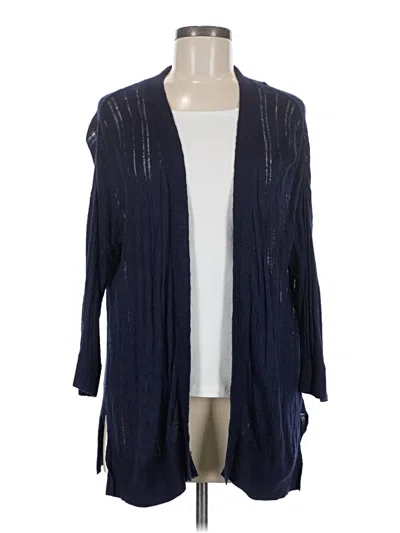 Pre-owned Merona Cardigan Sweater In Blue