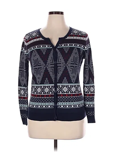 Pre-owned Merona Cardigan Sweater In Blue