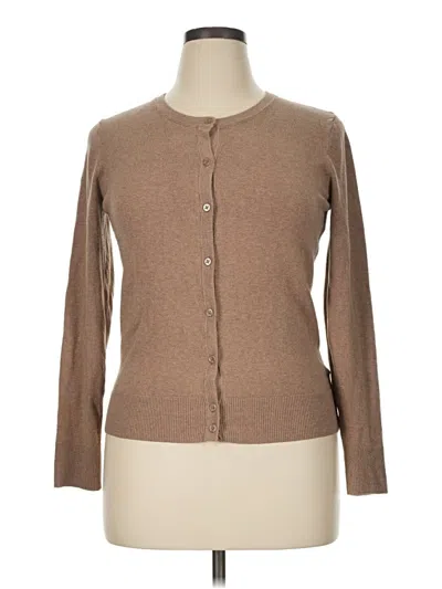 Pre-owned Merona Cardigan Sweater In Brown
