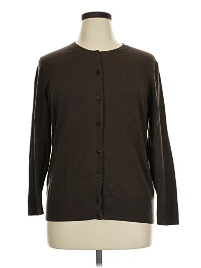 Pre-owned Merona Cardigan Sweater In Brown