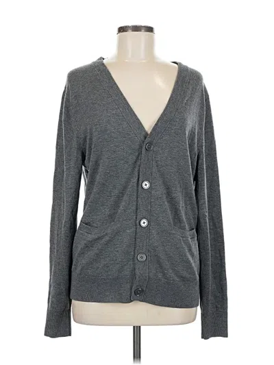 Pre-owned Merona Cardigan Sweater In Gray