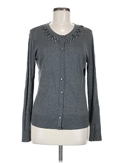 Pre-owned Merona Cardigan Sweater In Gray