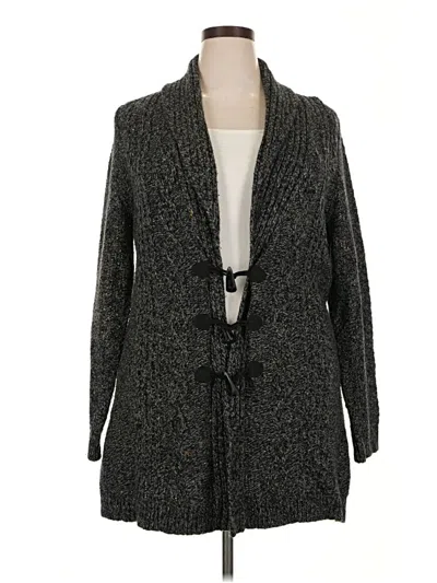 Pre-owned Merona Cardigan Sweater In Gray