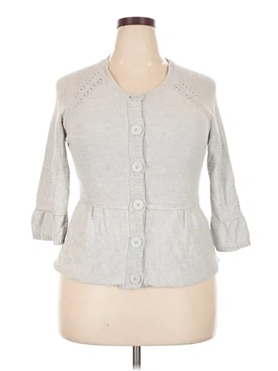 Pre-owned Merona Cardigan Sweater In Gray