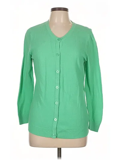 Pre-owned Merona Cardigan Sweater In Green