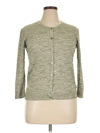 Pre-owned Merona Cardigan Sweater In Green