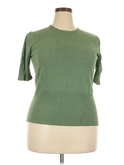 Pre-owned Merona Cardigan Sweater In Green