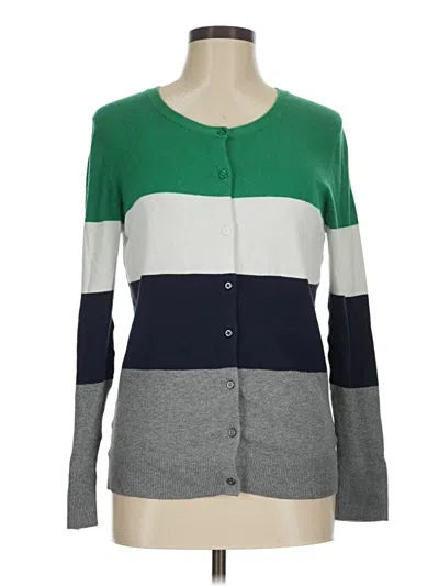 Pre-owned Merona Cardigan Sweater In Green