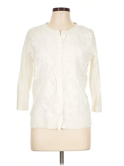 Pre-owned Merona Cardigan Sweater In Ivory