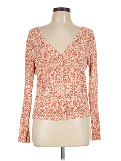 Pre-owned Merona Cardigan Sweater In Orange