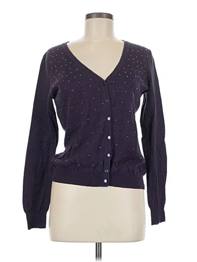 Pre-owned Merona Cardigan Sweater In Purple