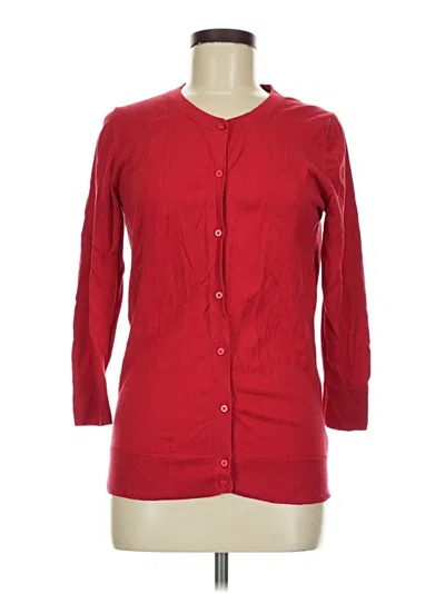 Pre-owned Merona Cardigan Sweater In Red
