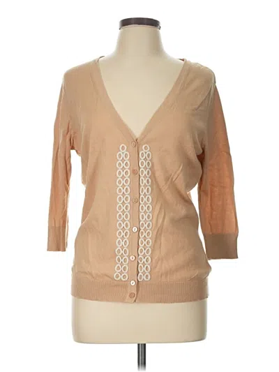 Pre-owned Merona Cardigan Sweater In Tan