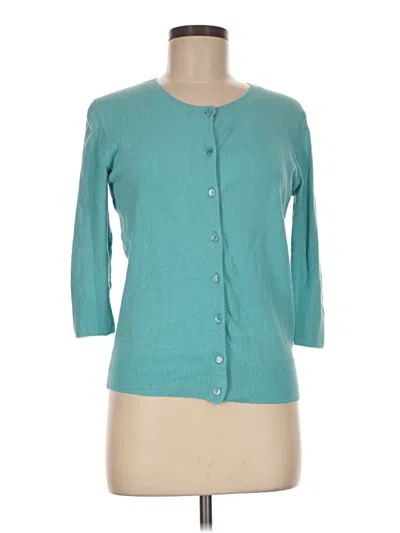 Pre-owned Merona Cardigan Sweater In Teal