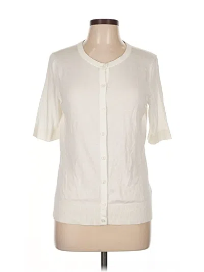 Pre-owned Merona Cardigan Sweater In White
