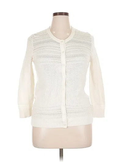 Pre-owned Merona Cardigan Sweater In White