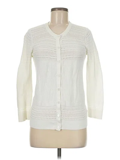 Pre-owned Merona Cardigan Sweater In White