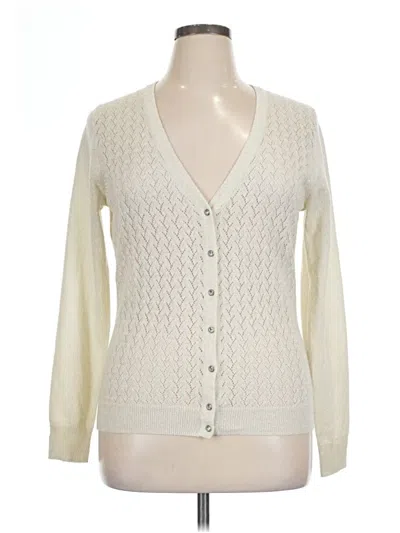 Pre-owned Merona Cardigan Sweater In White