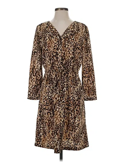 Pre-owned Merona Casual Dress In Brown