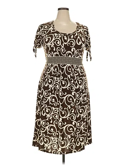 Pre-owned Merona Casual Dress In Brown