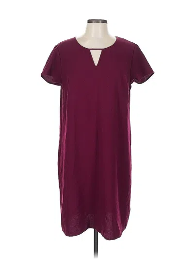 Pre-owned Merona Casual Dress In Burgundy