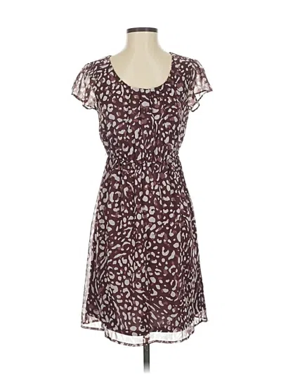Pre-owned Merona Casual Dress In Burgundy