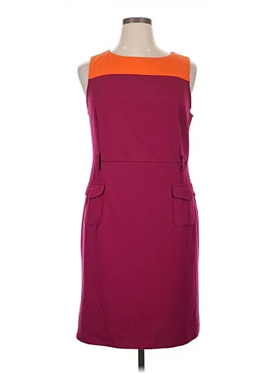 Pre-owned Merona Casual Dress In Burgundy