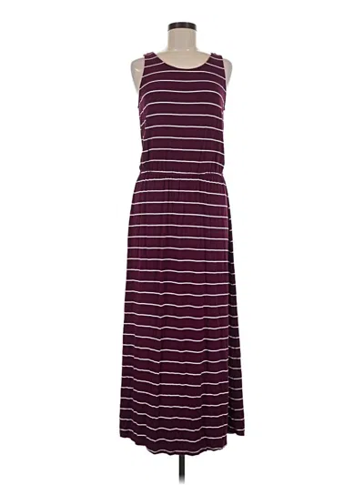 Pre-owned Merona Casual Dress In Burgundy