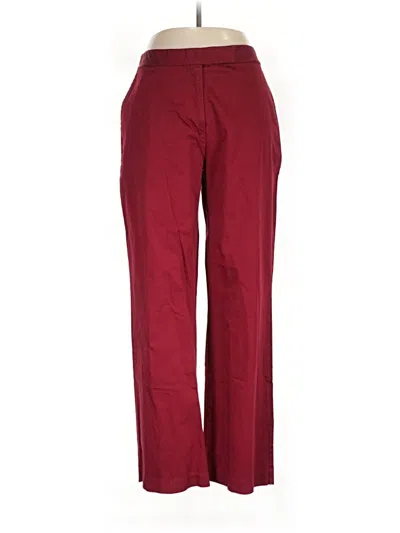 Pre-owned Merona Casual Pants In Burgundy