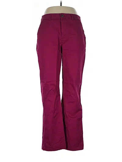 Pre-owned Merona Casual Pants In Burgundy