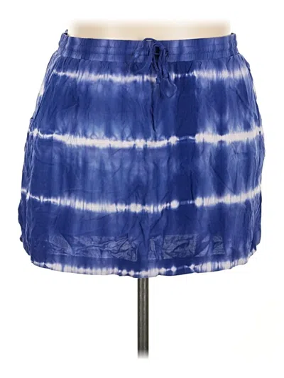 Pre-owned Merona Casual Skirt In Blue