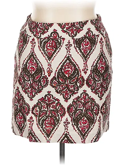 Pre-owned Merona Casual Skirt In Burgundy