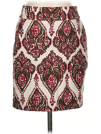 Pre-owned Merona Casual Skirt In Burgundy