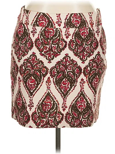 Pre-owned Merona Casual Skirt In Burgundy