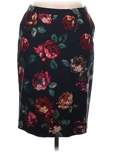 Pre-owned Merona Casual Skirt In Burgundy