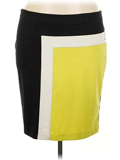 Pre-owned Merona Casual Skirt In Yellow