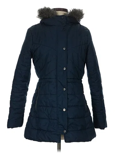 Pre-owned Merona Coat In Blue