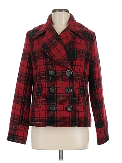 Pre-owned Merona Coat In Red