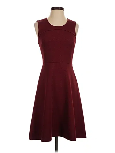 Pre-owned Merona Cocktail Dress In Burgundy