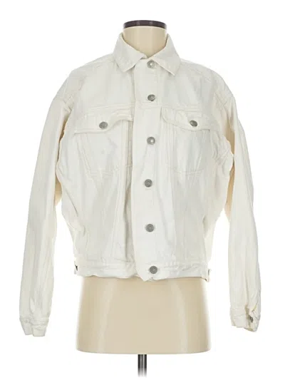Pre-owned Merona Denim Jacket In White