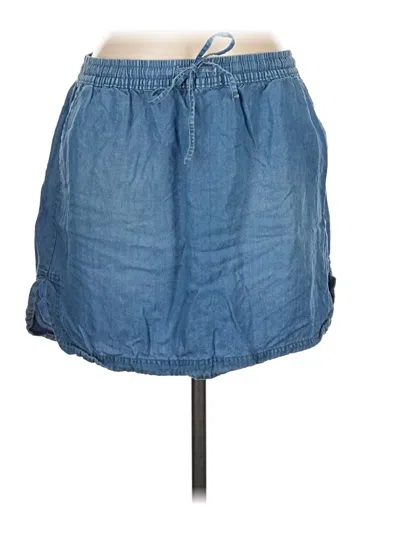 Pre-owned Merona Denim Skirt In Blue
