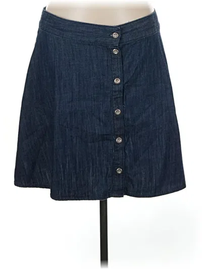 Pre-owned Merona Denim Skirt In Blue