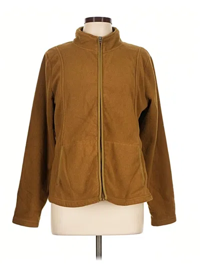 Pre-owned Merona Fleece Jacket In Brown