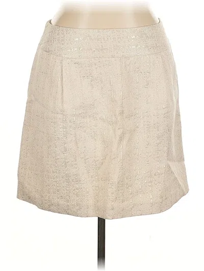 Pre-owned Merona Formal Skirt In White