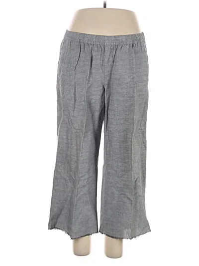 Pre-owned Merona Linen Pants In Gray
