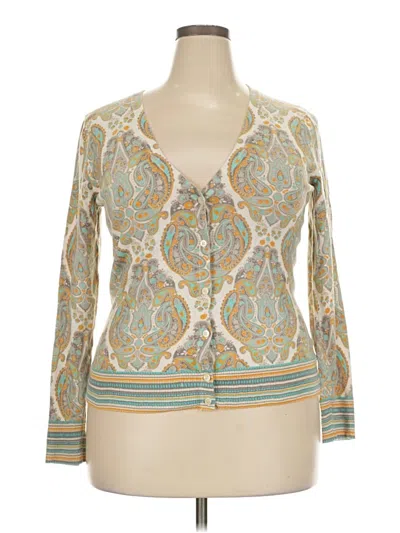 Pre-owned Merona Long Sleeve Blouse In Ivory