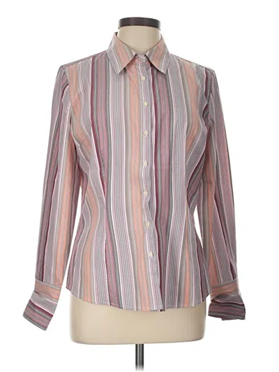 Pre-owned Merona Long Sleeve Blouse In Pink